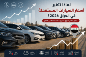 تحليل أسعار السيارات المستعملة في العراق 2026 والعوامل المؤثرة على السوق مع عرض سيارات اقتصادية