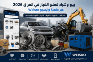 بيع وشراء قطع الغيار في العراق للسيارات والدراجات والآليات الثقيلة 2026 عبر منصة وايسرو