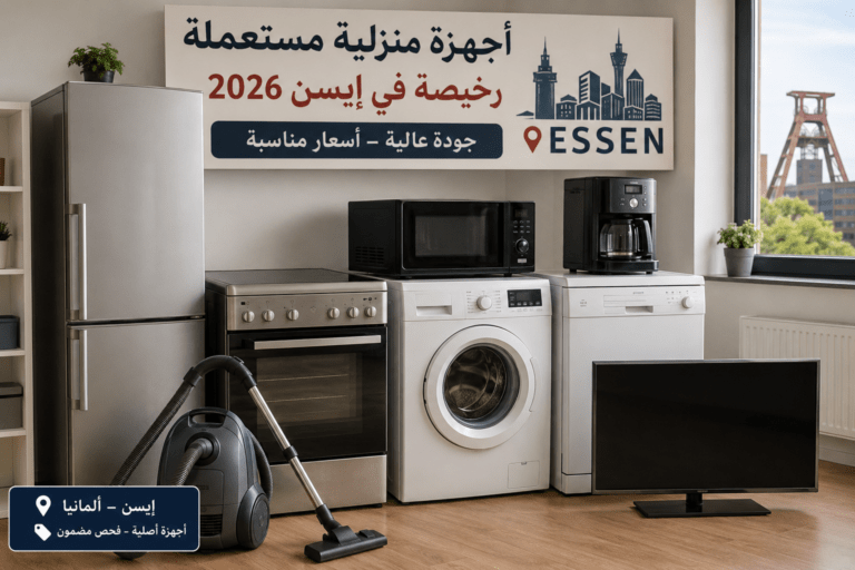 بيع وشراء أجهزة منزلية مستعملة رخيصة في إيسن داخل منزل حديث في ألمانيا عبر وايسرو weisro
