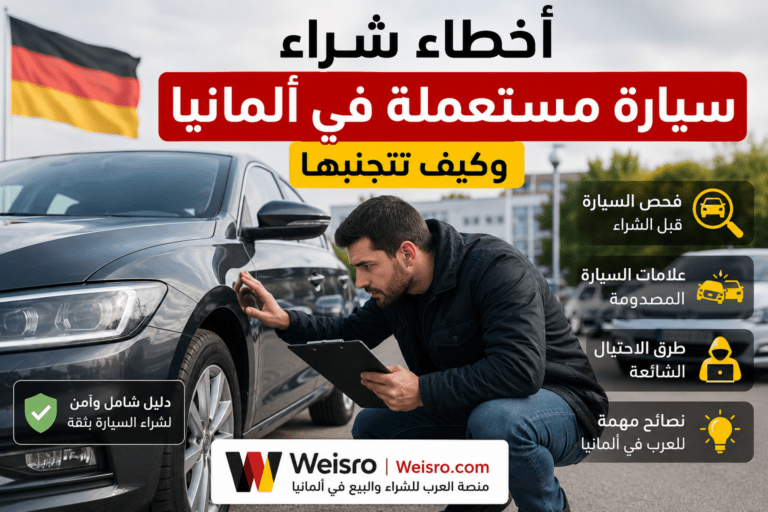 أخطاء شراء سيارة مستعملة في ألمانيا وكيفية فحص السيارة قبل الشراء لتجنب الاحتيال والمشاكل