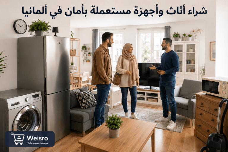 شراء أثاث وأجهزة مستعملة بأمان في ألمانيا عبر وايسرو Weisro