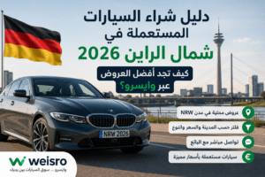 كيفية شراء سيارات مستعملة في شمال الراين NWR 2026 عبر وايسرو Weisro